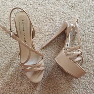 Chinese Laundry Nude Tippy Top Heels